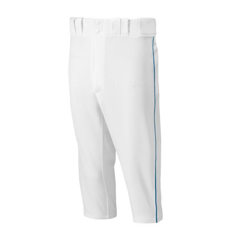 Mizuno Premier Short Piped Férfi Nadrág Fehér/Sötétkék FJY945028